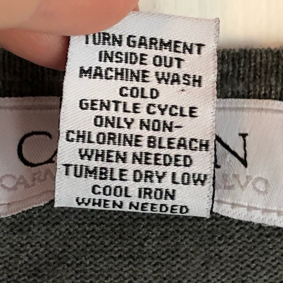 Carmen Marc Valvo Gray Full Zip Sweater Cardigan XL - Picture 10 of 13